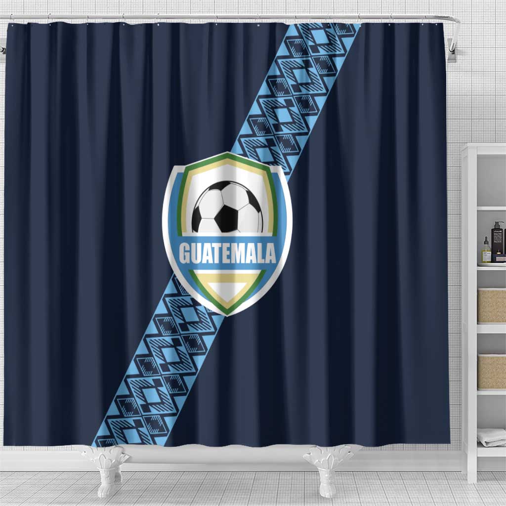 Guatemala Football Shower Curtain Vamos Los Chapines LT01