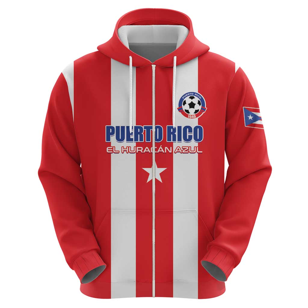 Custom Puerto Rico Football Hoodie Go The Blue Hurricane LT01