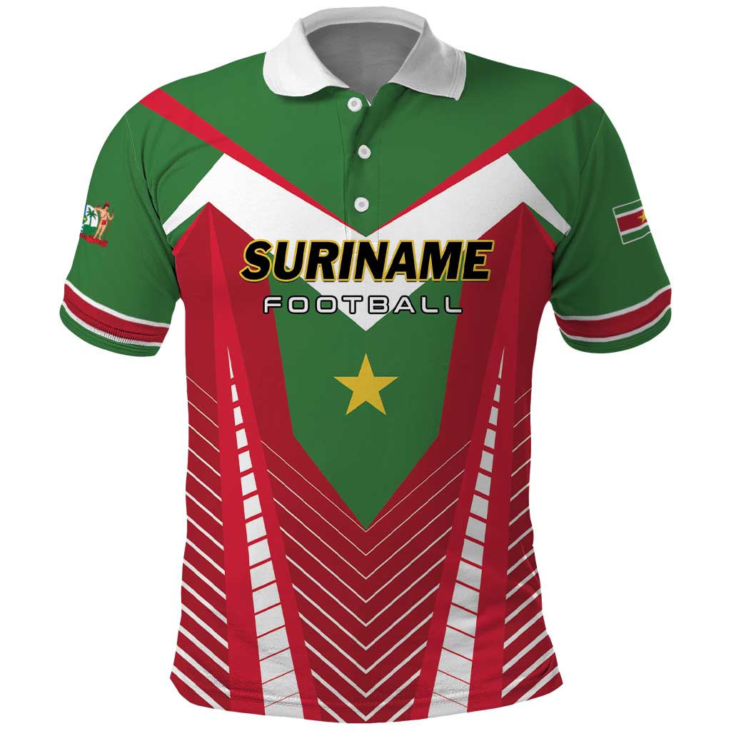 Custom Suriname Football Polo Shirt Go Sranankondre Fubal Pluga LT01