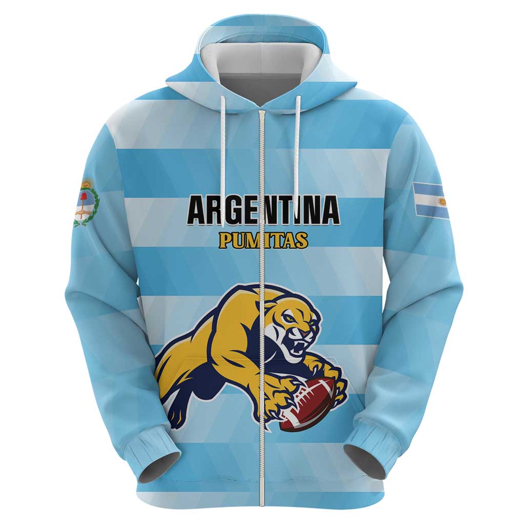 Custom Rugby Argentina Hoodie Pumitas Go Champions LT01
