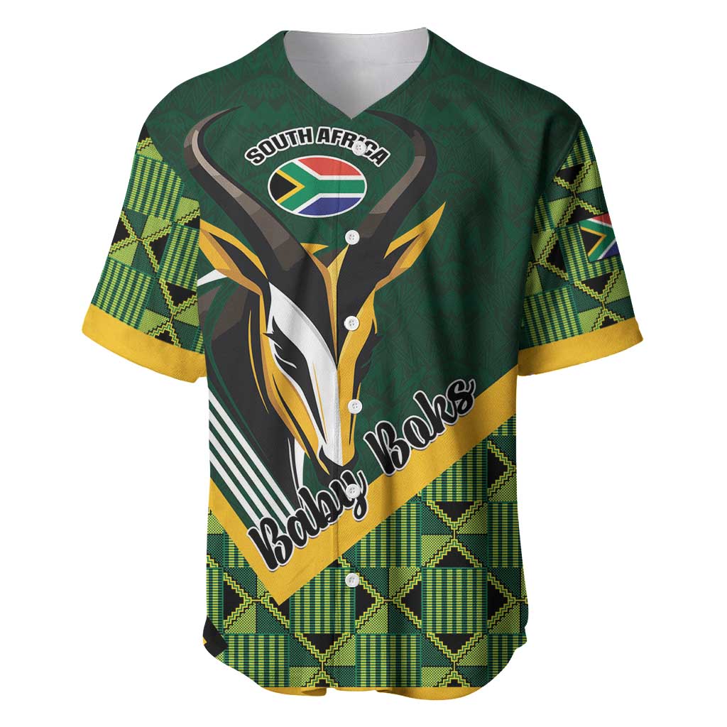 Custom Rugby South Africa Baseball Jersey Baby Boks Go Champions LT01