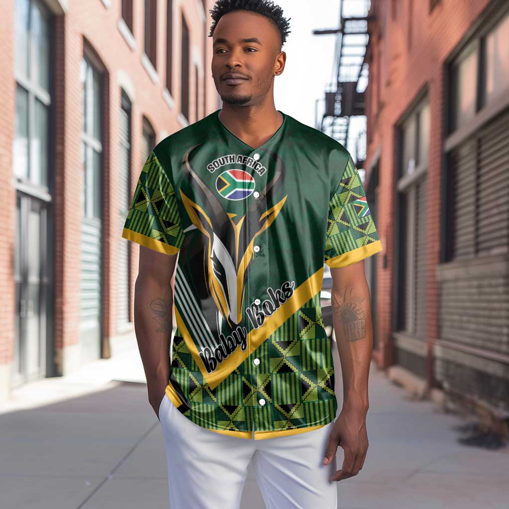 Custom Rugby South Africa Baseball Jersey Baby Boks Go Champions LT01