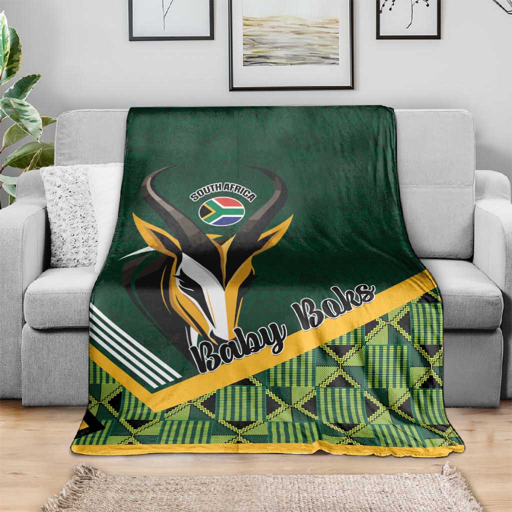 Rugby South Africa Blanket Baby Boks Go Champions LT01