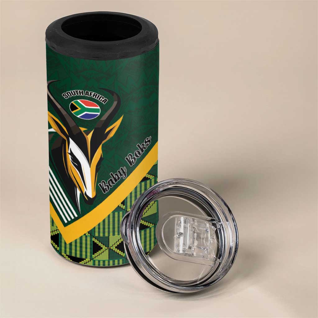 Custom Rugby South Africa 4 in 1 Can Cooler Tumbler Baby Boks Go Champions LT01