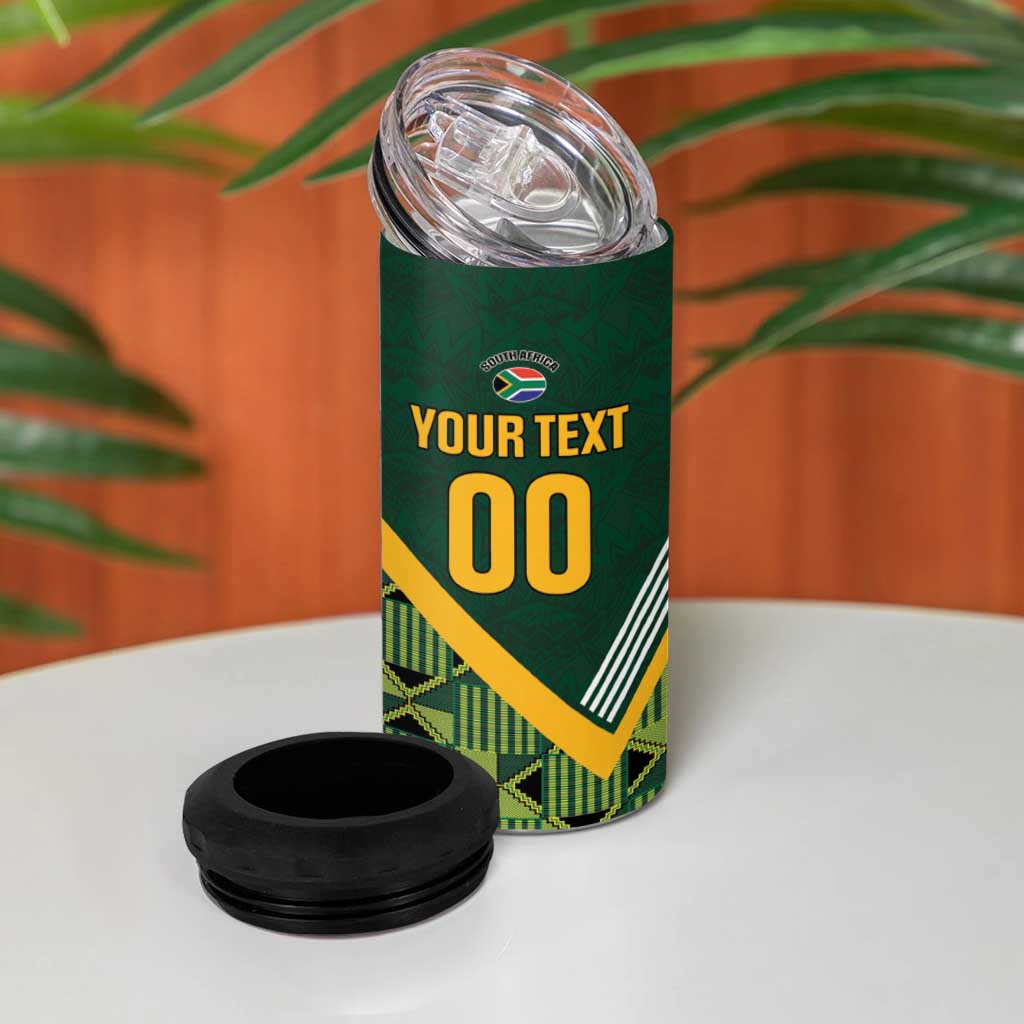 Custom Rugby South Africa 4 in 1 Can Cooler Tumbler Baby Boks Go Champions LT01