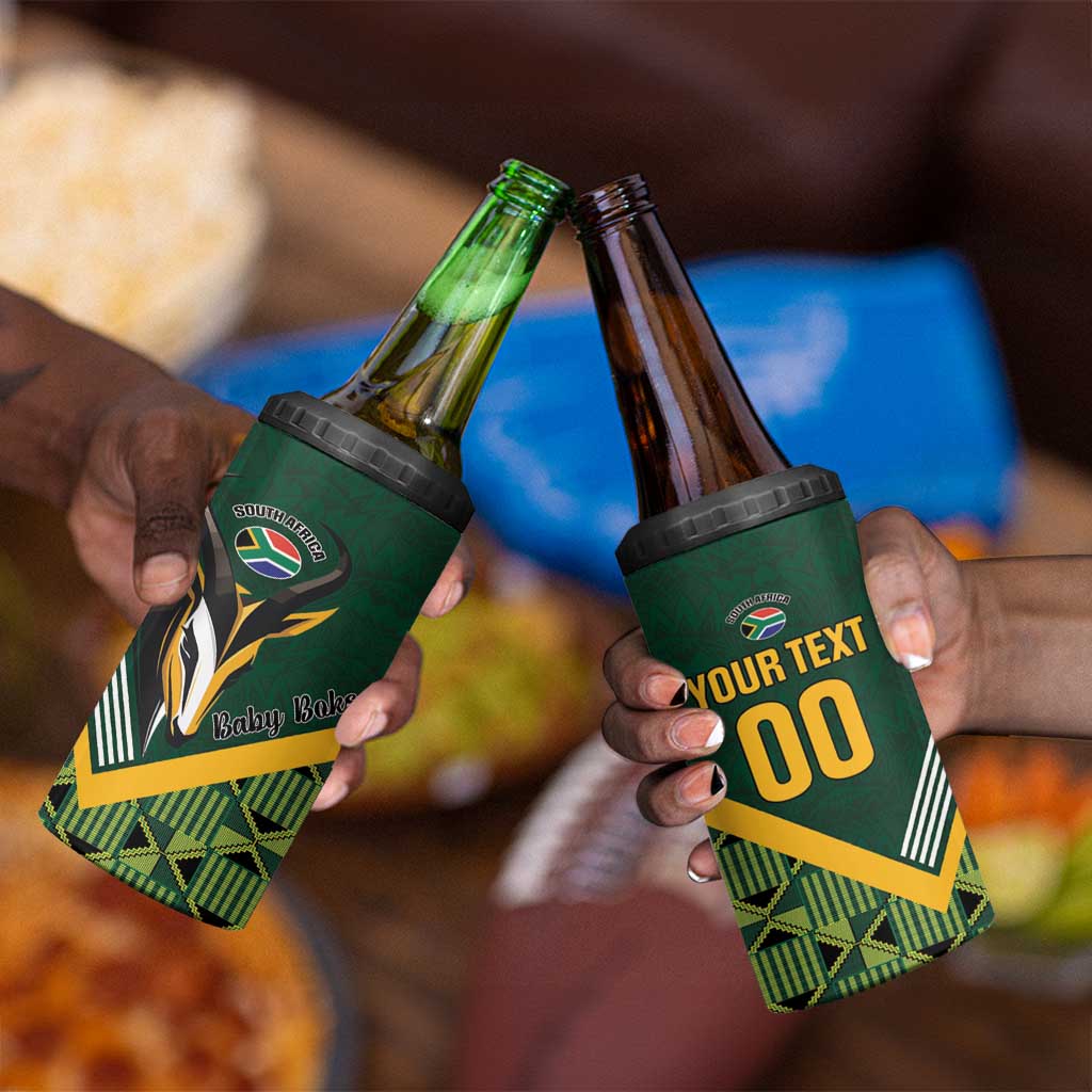 Custom Rugby South Africa 4 in 1 Can Cooler Tumbler Baby Boks Go Champions LT01