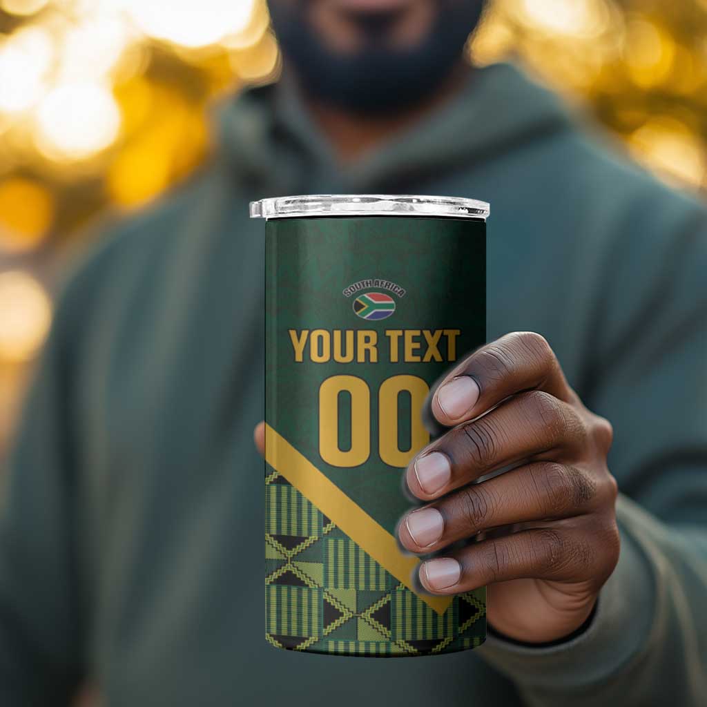 Custom Rugby South Africa 4 in 1 Can Cooler Tumbler Baby Boks Go Champions LT01