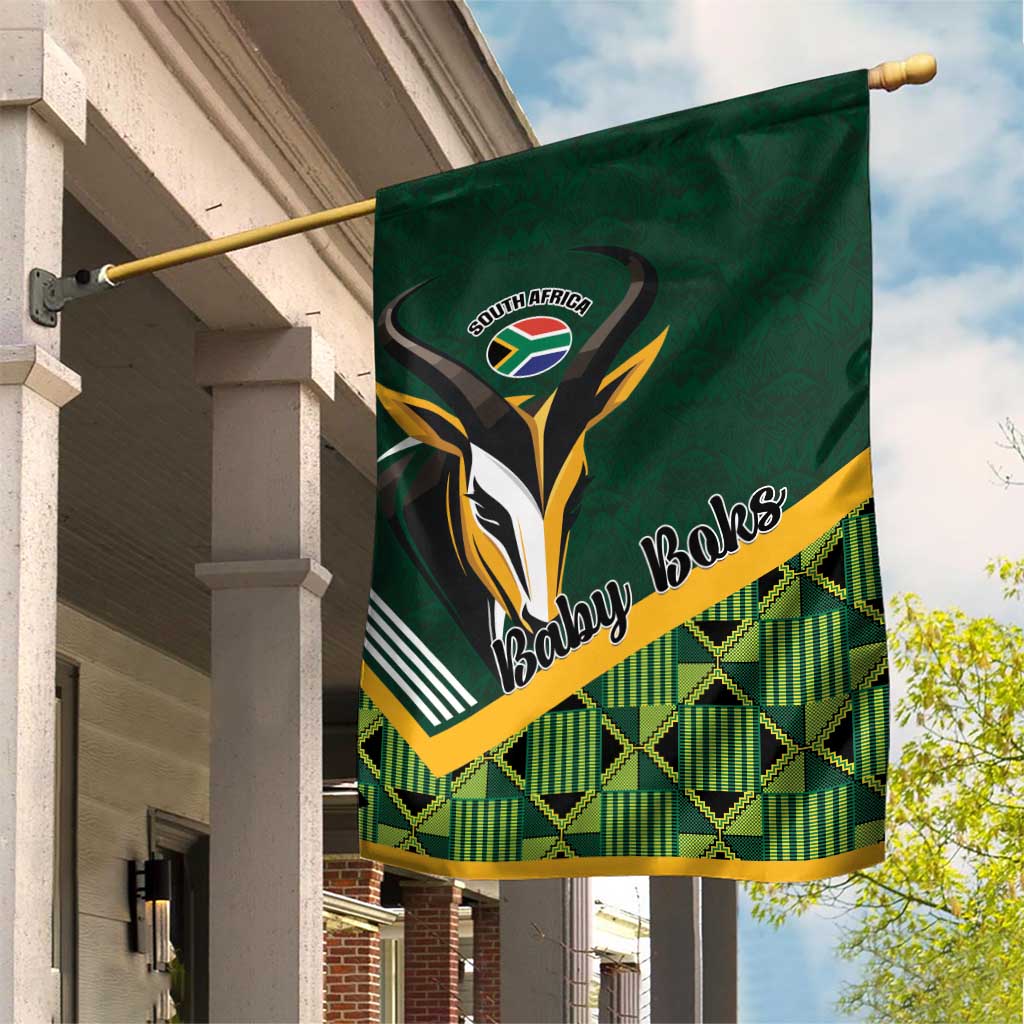 Rugby South Africa Garden Flag Baby Boks Go Champions LT01