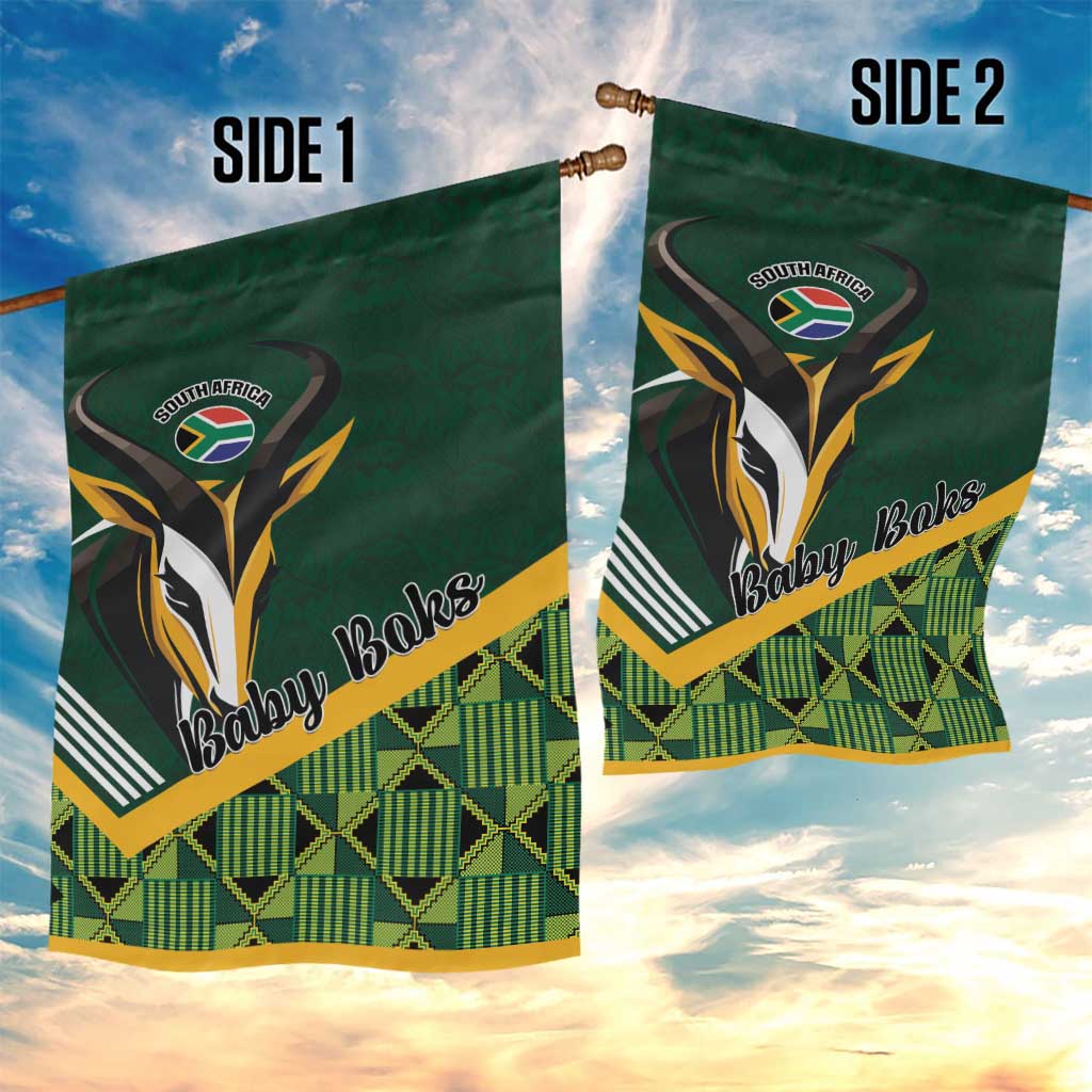 Rugby South Africa Garden Flag Baby Boks Go Champions LT01