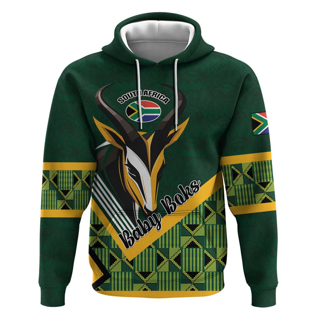 Custom Rugby South Africa Hoodie Baby Boks Go Champions LT01
