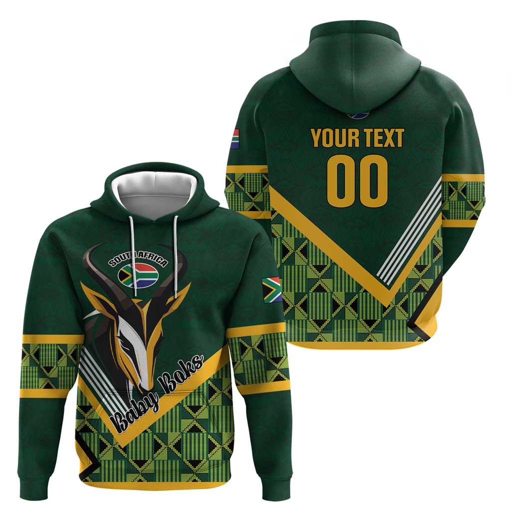 Custom Rugby South Africa Hoodie Baby Boks Go Champions LT01