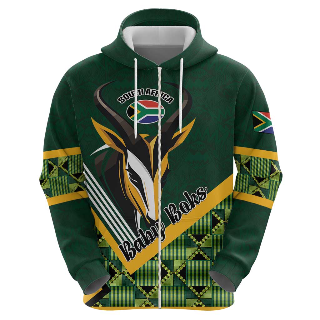 Custom Rugby South Africa Hoodie Baby Boks Go Champions LT01