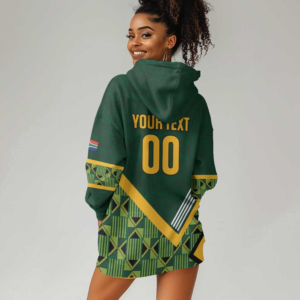 Custom Rugby South Africa Hoodie Dress Baby Boks Go Champions LT01
