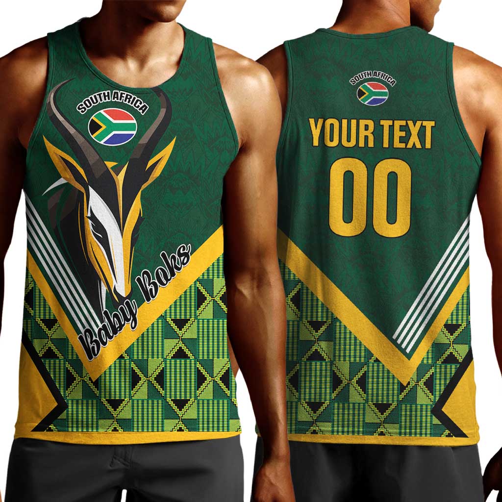 Custom Rugby South Africa Men Tank Top Baby Boks Go Champions LT01