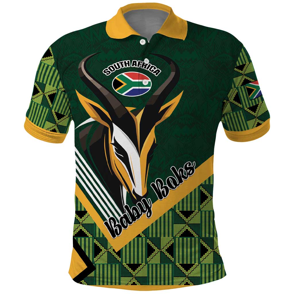 Custom Rugby South Africa Polo Shirt Baby Boks Go Champions LT01