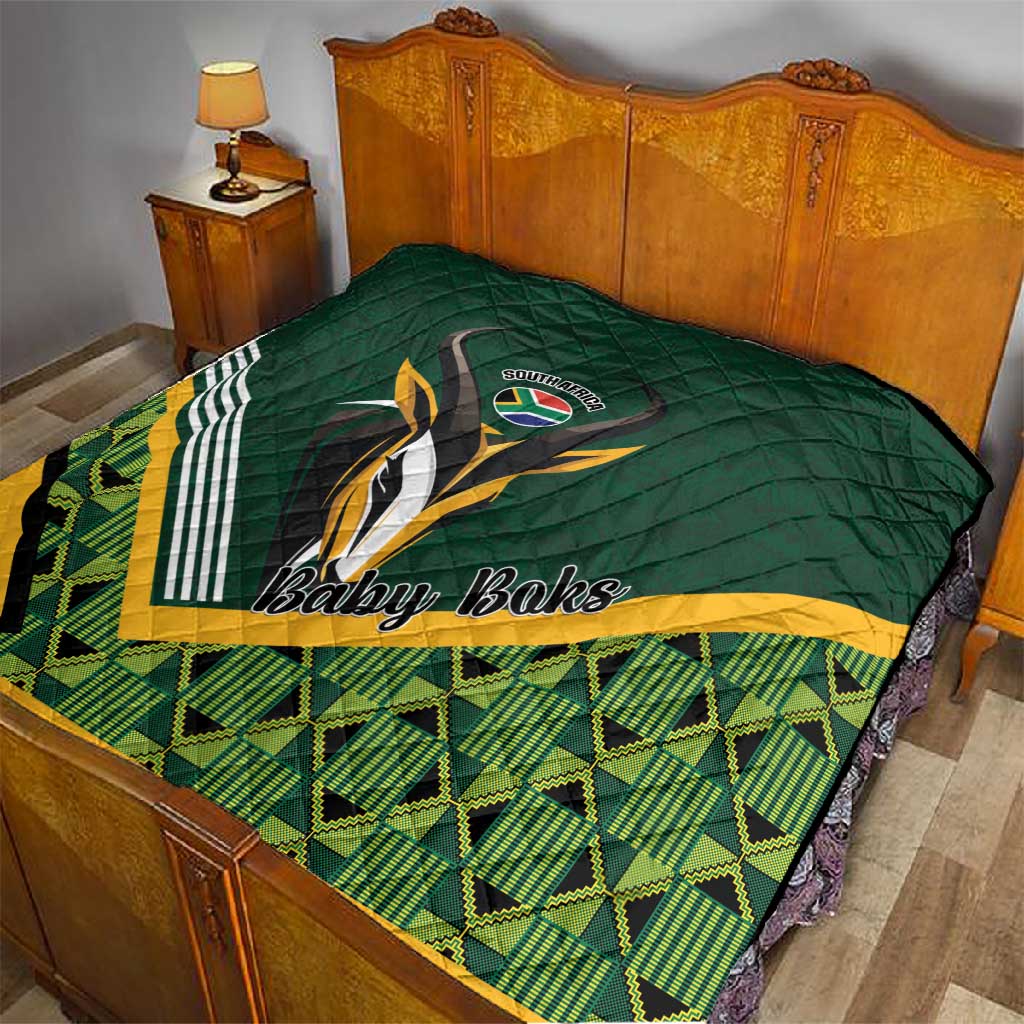 Rugby South Africa Quilt Baby Boks Go Champions LT01