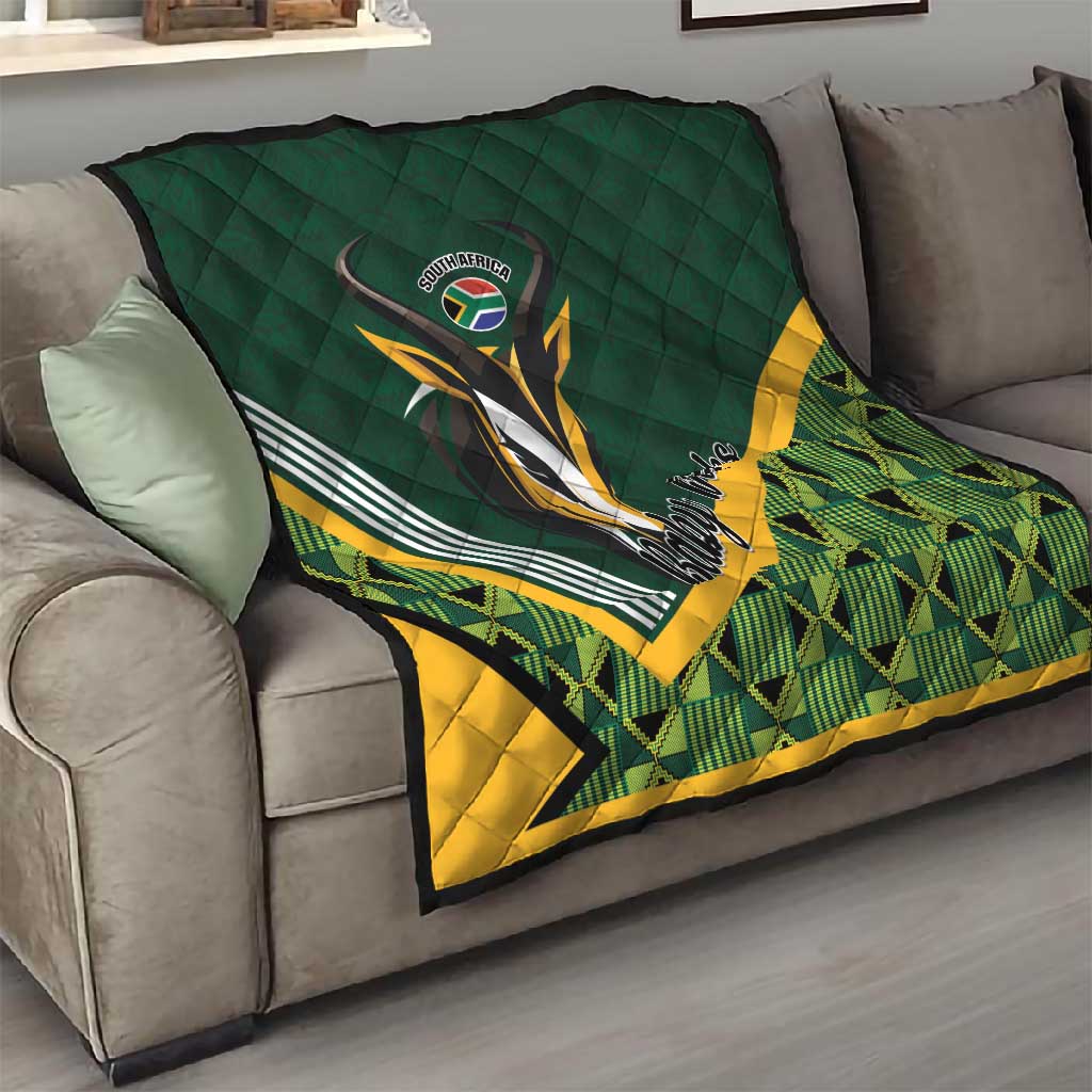 Rugby South Africa Quilt Baby Boks Go Champions LT01