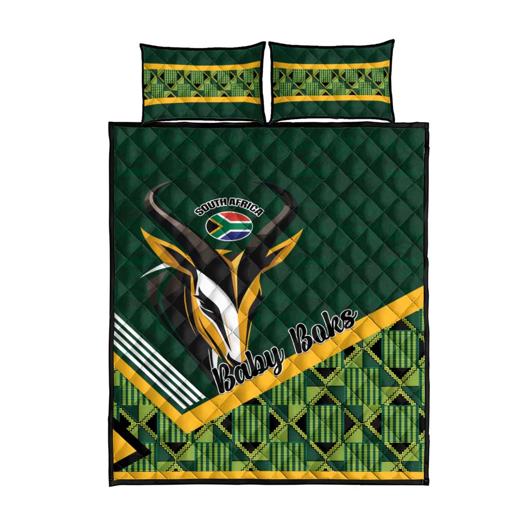 Rugby South Africa Quilt Bed Set Baby Boks Go Champions LT01