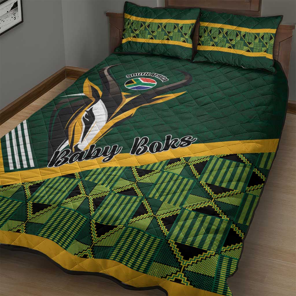 Rugby South Africa Quilt Bed Set Baby Boks Go Champions LT01