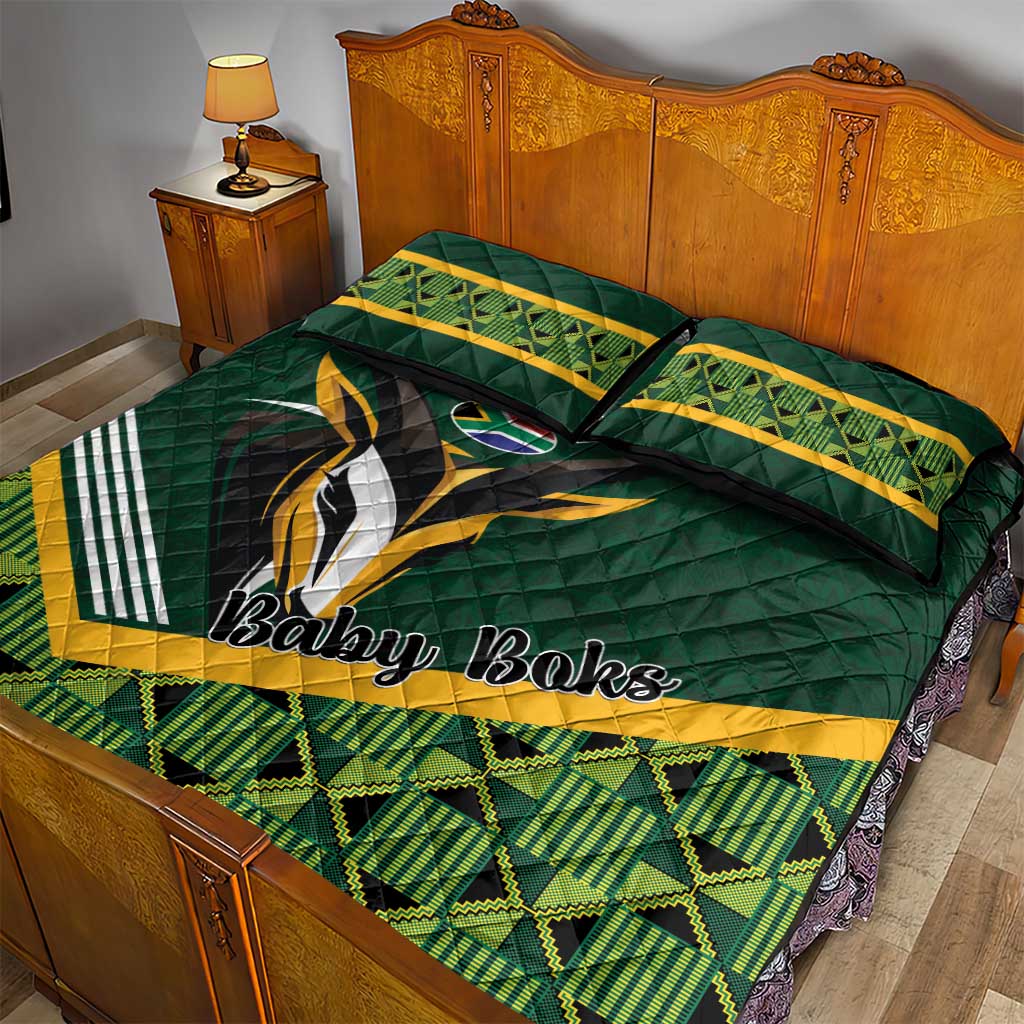 Rugby South Africa Quilt Bed Set Baby Boks Go Champions LT01