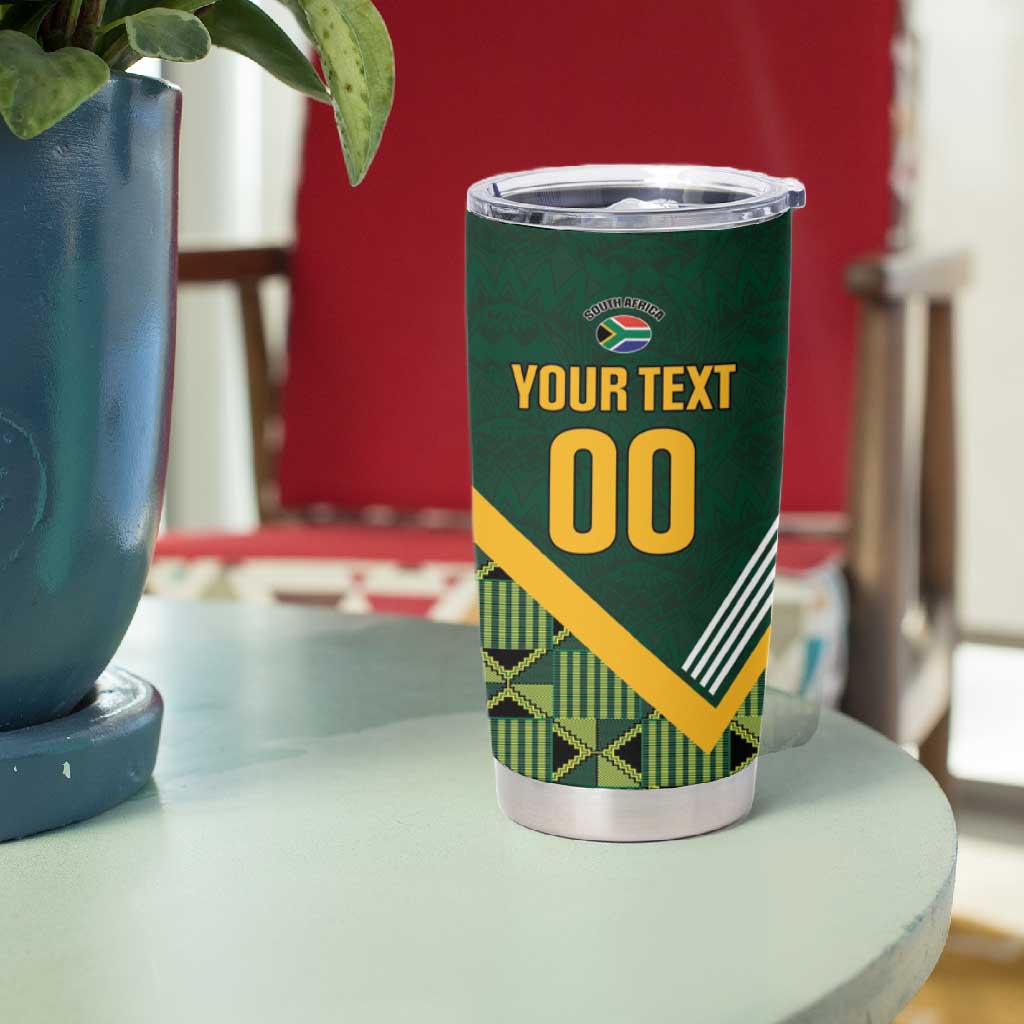 Custom Rugby South Africa Tumbler Cup Baby Boks Go Champions LT01