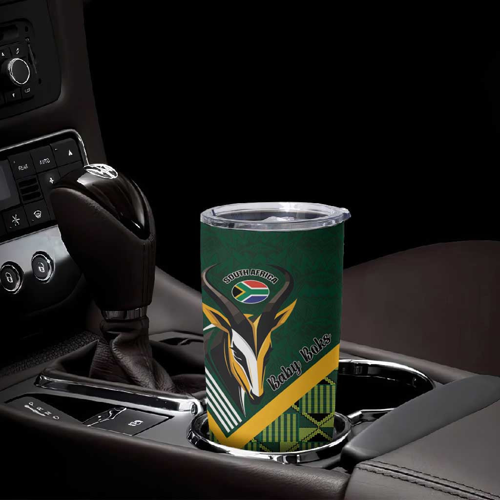 Custom Rugby South Africa Tumbler Cup Baby Boks Go Champions LT01