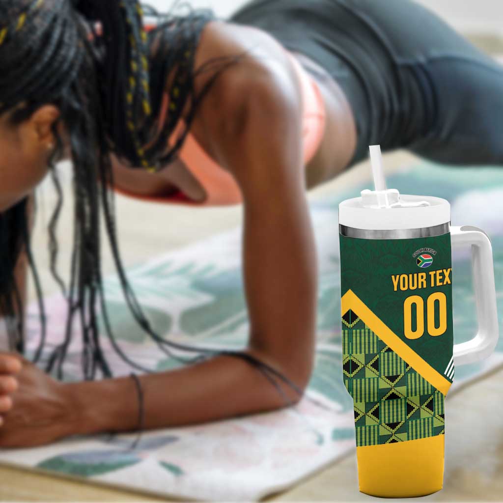 Custom Rugby South Africa Tumbler With Handle Baby Boks Go Champions LT01