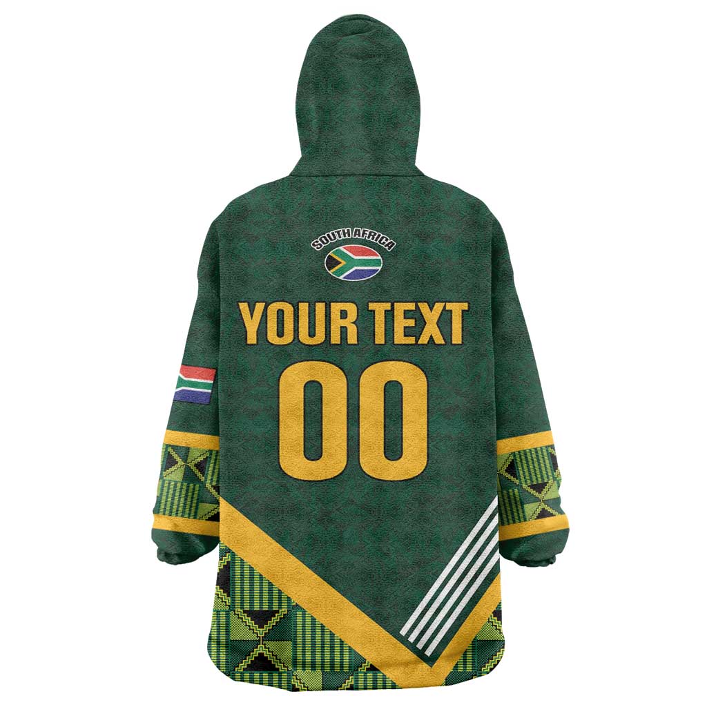 Custom Rugby South Africa Wearable Blanket Hoodie Baby Boks Go Champions LT01