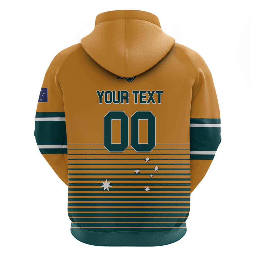 Custom Rugby Australia Hoodie Junior Wallabies Go Champions LT01