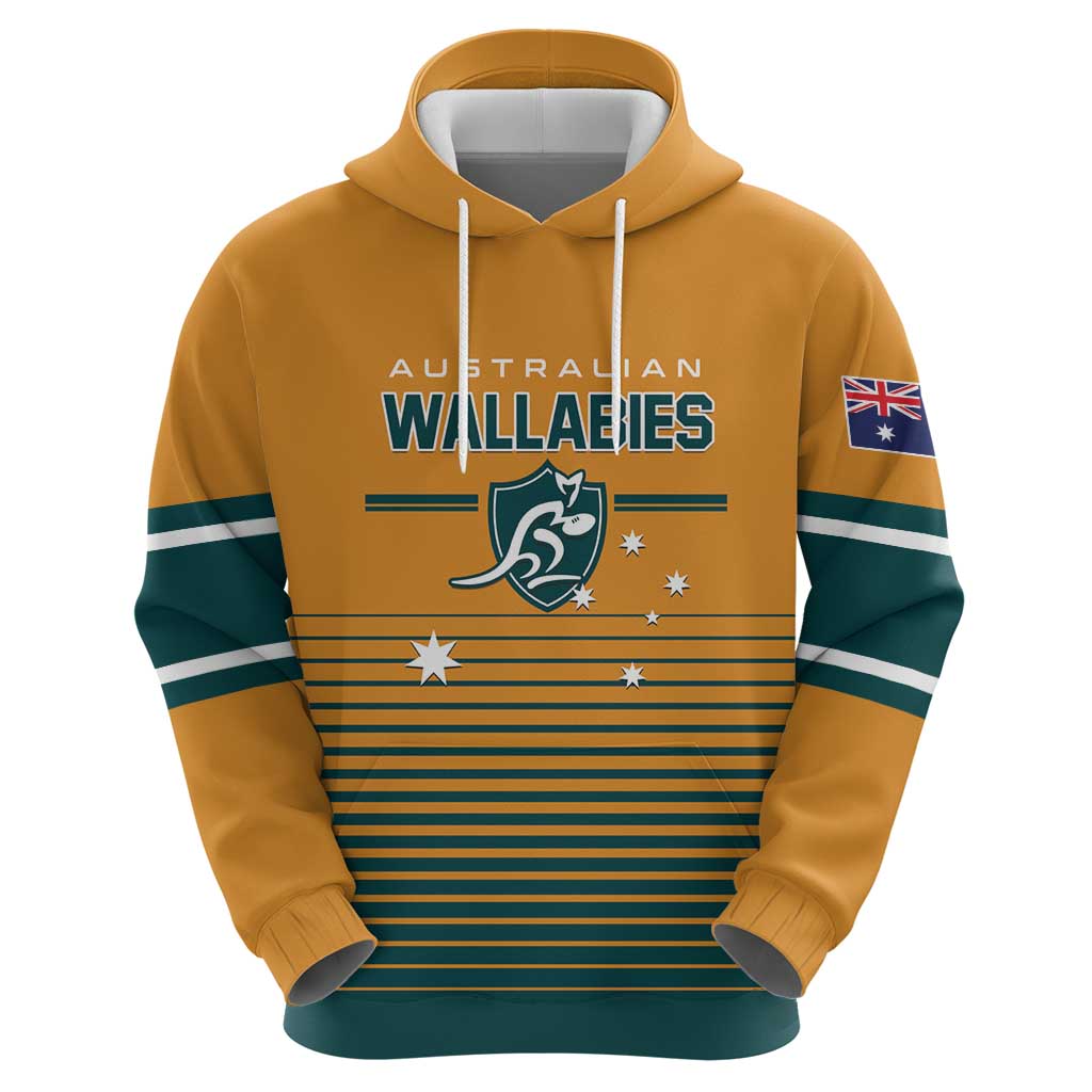 Custom Rugby Australia Hoodie Junior Wallabies Go Champions LT01