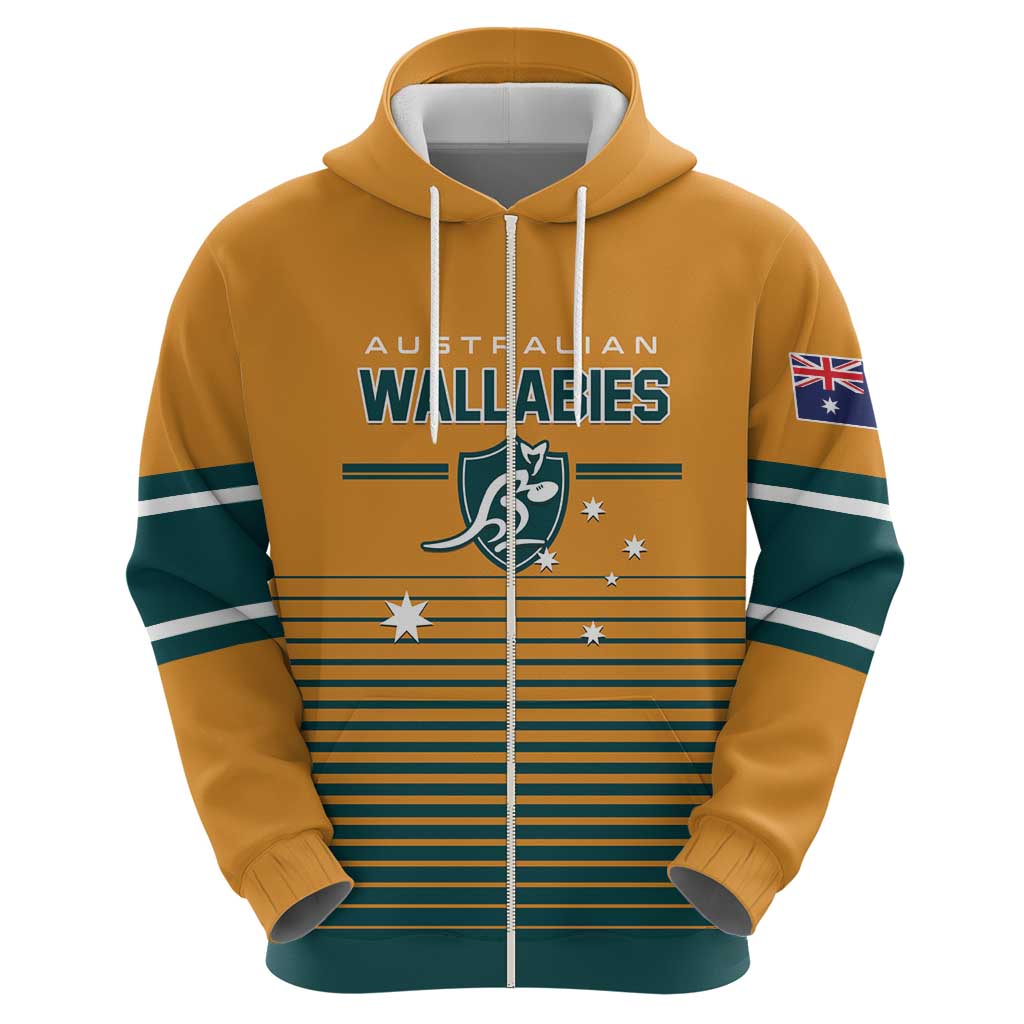 Custom Rugby Australia Hoodie Junior Wallabies Go Champions LT01