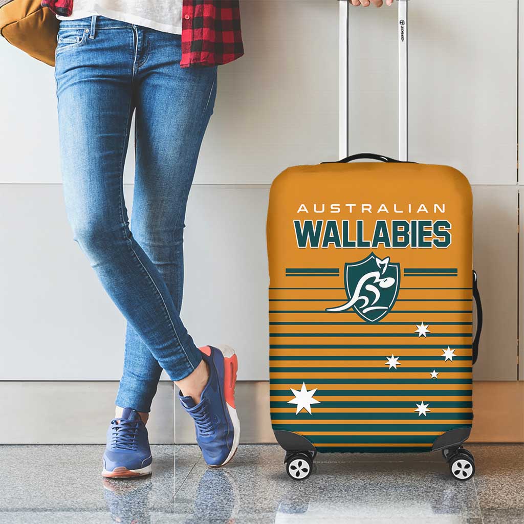 Rugby Australia Luggage Cover Junior Wallabies Go Champions LT01