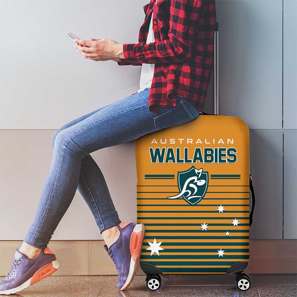 Rugby Australia Luggage Cover Junior Wallabies Go Champions LT01