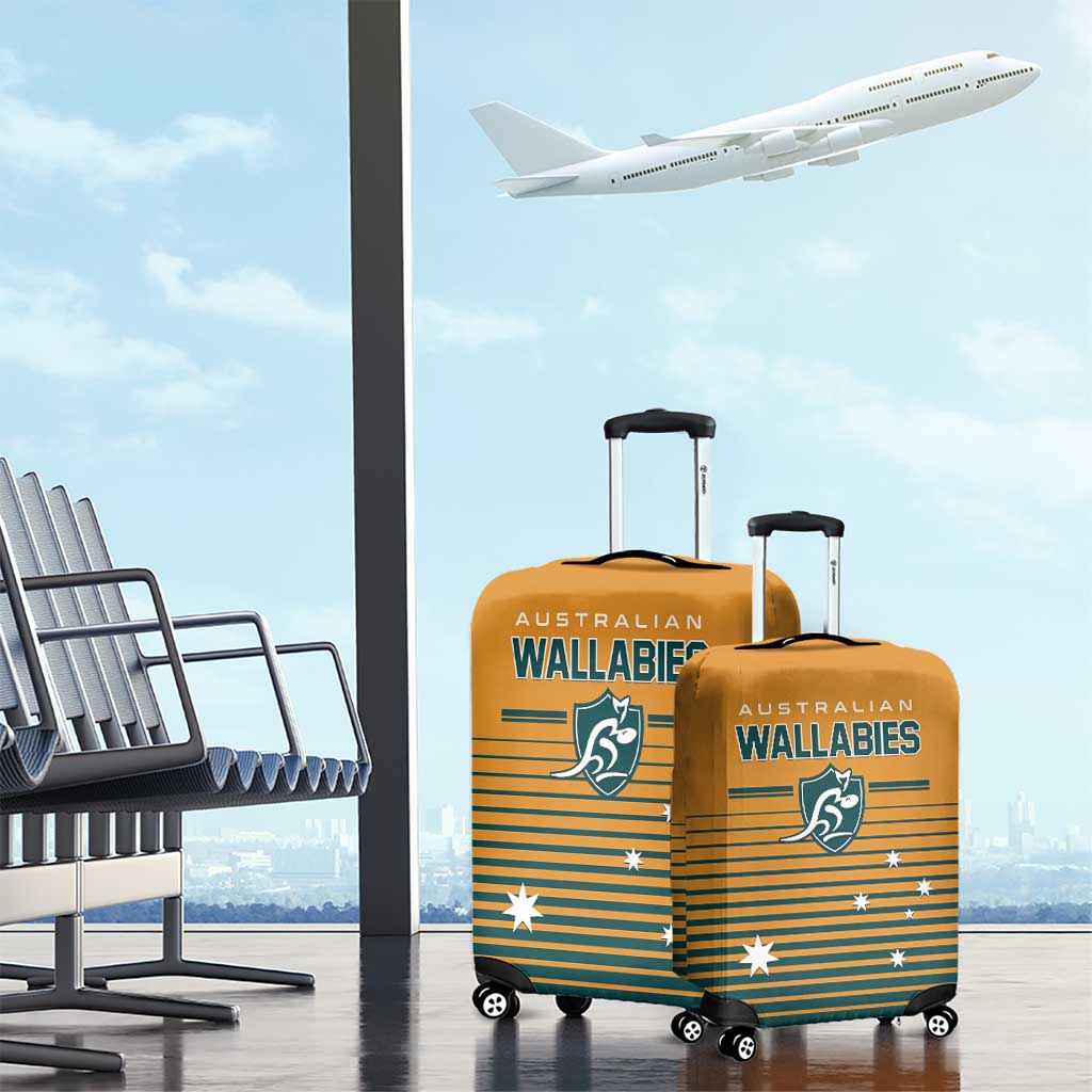 Rugby Australia Luggage Cover Junior Wallabies Go Champions LT01