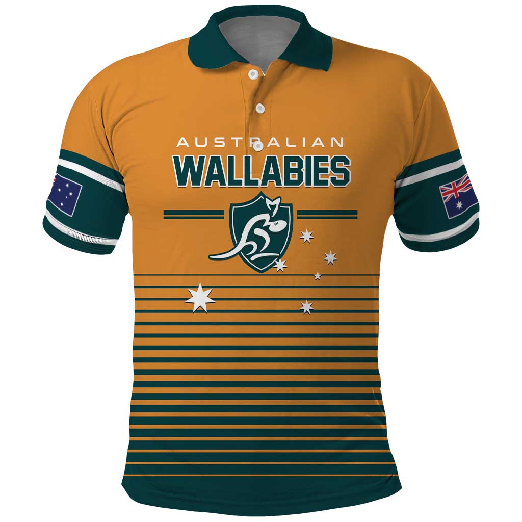 Custom Rugby Australia Polo Shirt Junior Wallabies Go Champions LT01