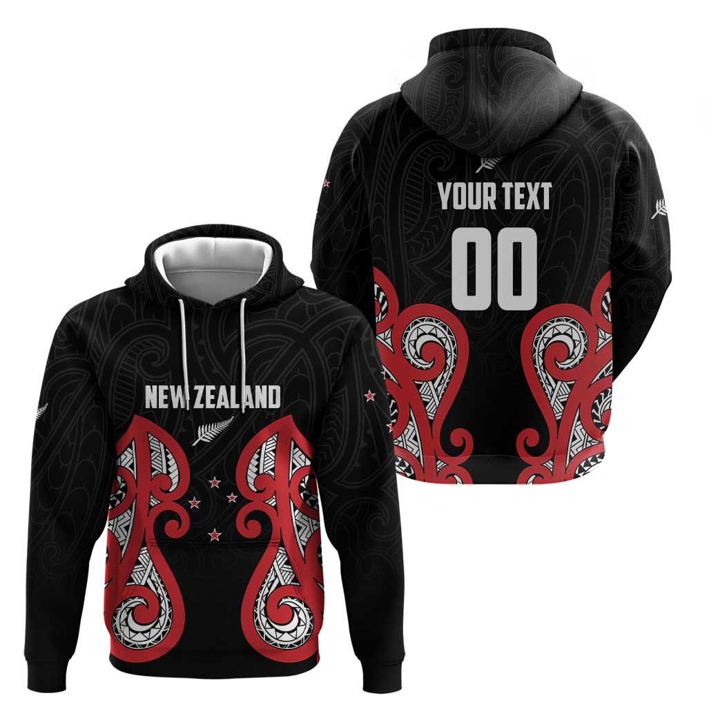 Custom Rugby New Zealand Hoodie Baby Black Go Champions LT01