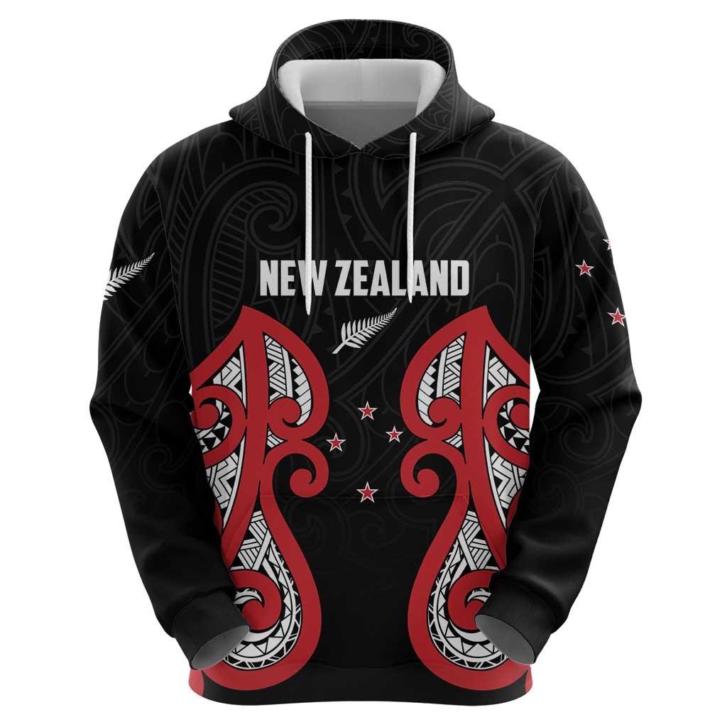 Custom Rugby New Zealand Hoodie Baby Black Go Champions LT01