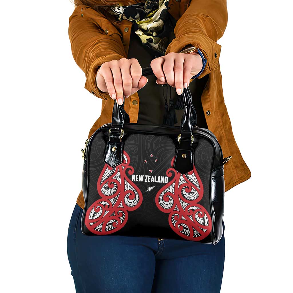Rugby New Zealand Shoulder Handbag Baby Black Go Champions LT01