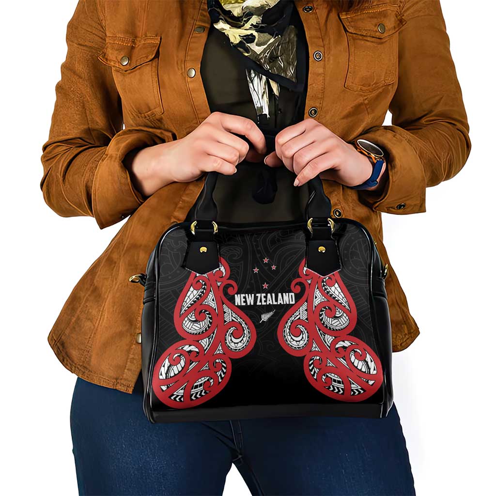 Rugby New Zealand Shoulder Handbag Baby Black Go Champions LT01
