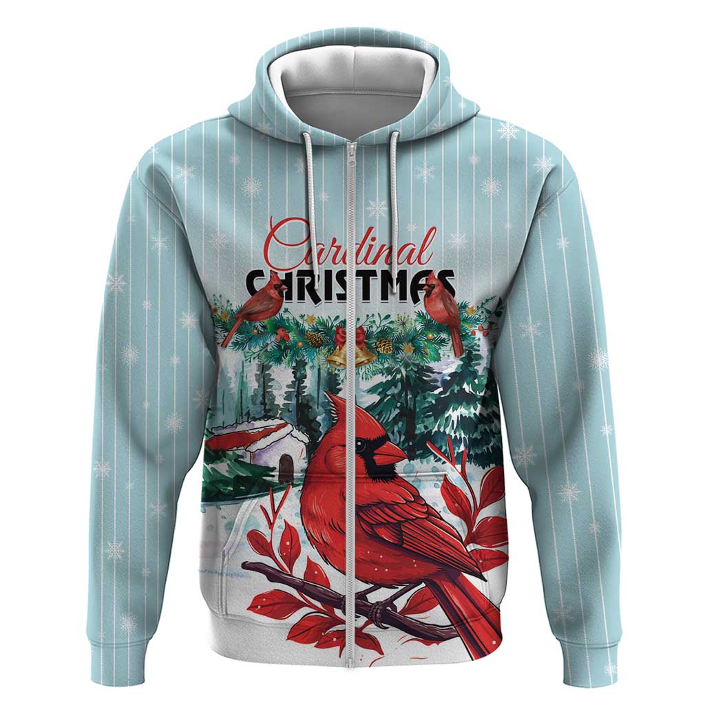 Personalised Cardinal Christmas Hoodie Snowflake Xmas Tree LT01