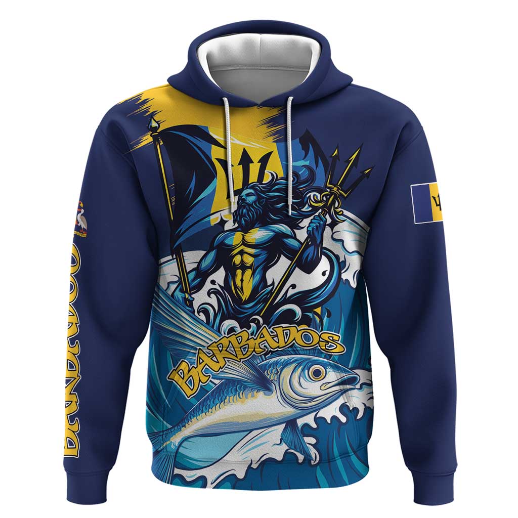 Personalized Barbados God Of The Sea Hoodie Bajan Flying Fish Special Version LT01