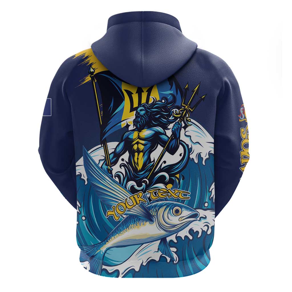 Personalized Barbados God Of The Sea Hoodie Bajan Flying Fish Special Version LT01