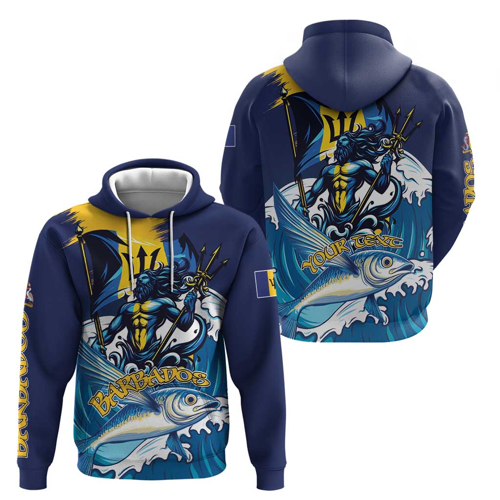 Personalized Barbados God Of The Sea Hoodie Bajan Flying Fish Special Version LT01