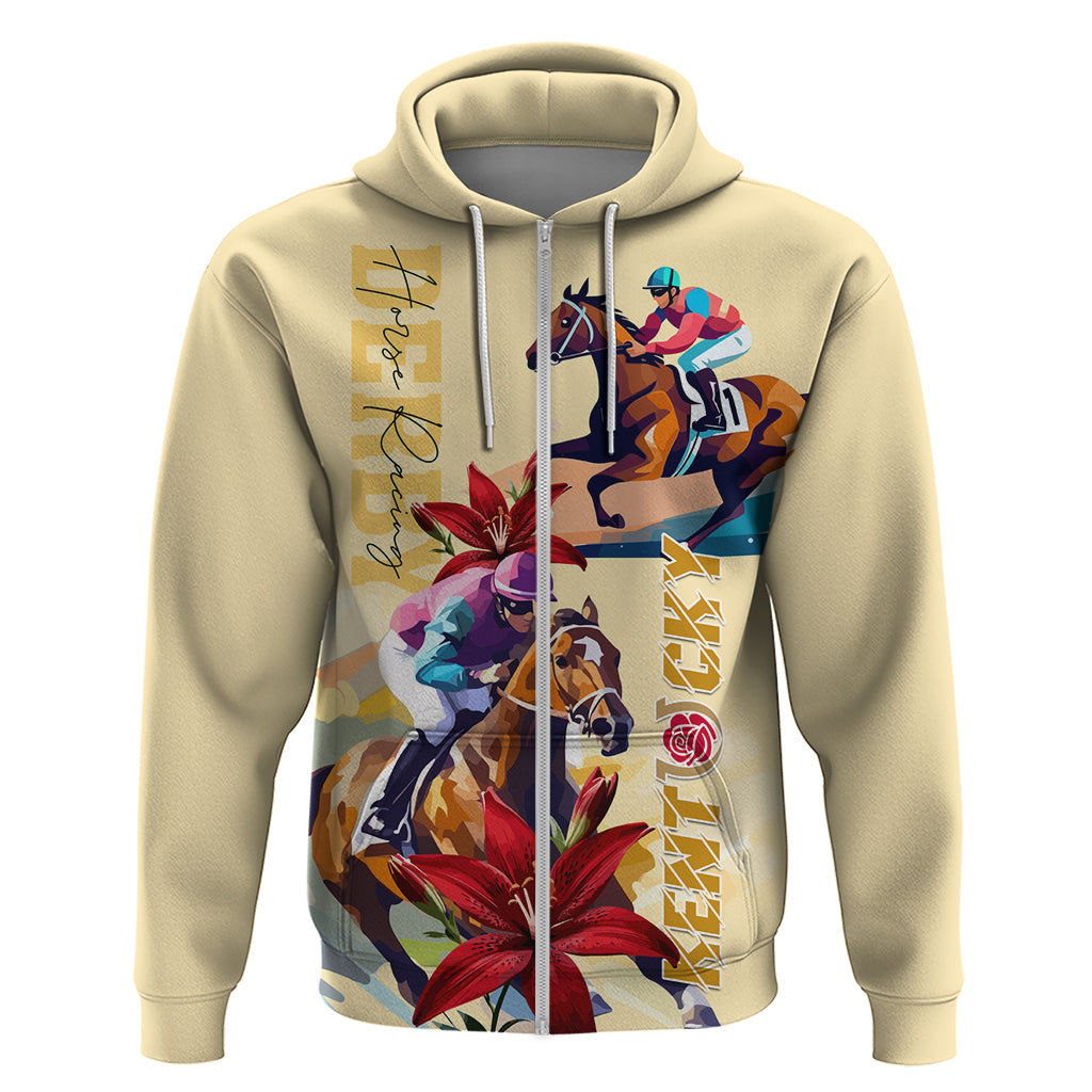 Kentucky Hoodie Horse Racing Lily Stargazer LT01