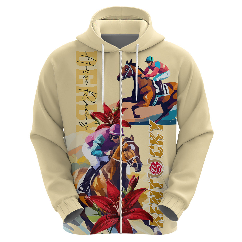 Kentucky Hoodie Horse Racing Lily Stargazer LT01
