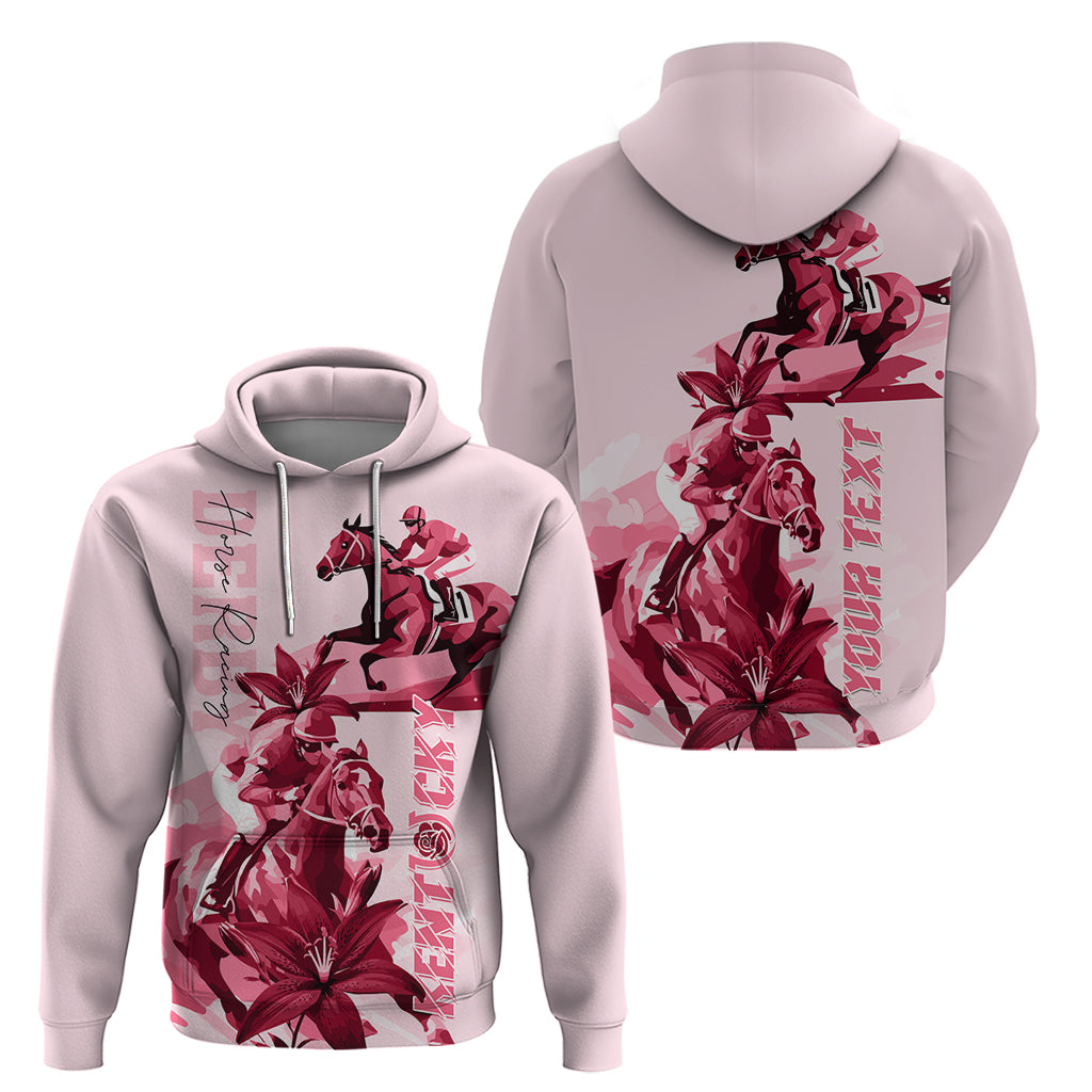 Kentucky Hoodie Horse Racing Lily Stargazer Pink Version LT01