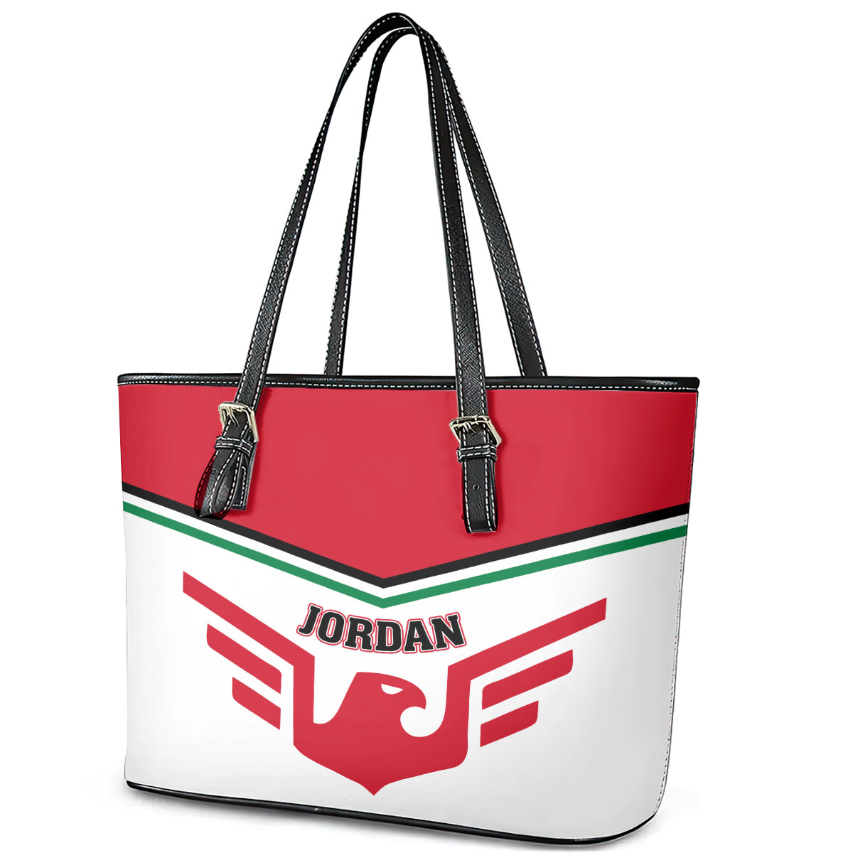 Jordan Football Leather Tote Bag The Chivalrous Go Champion LT01