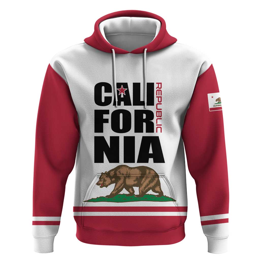 Personalized California Republic Hoodie Red Star The Bear Flag LT01