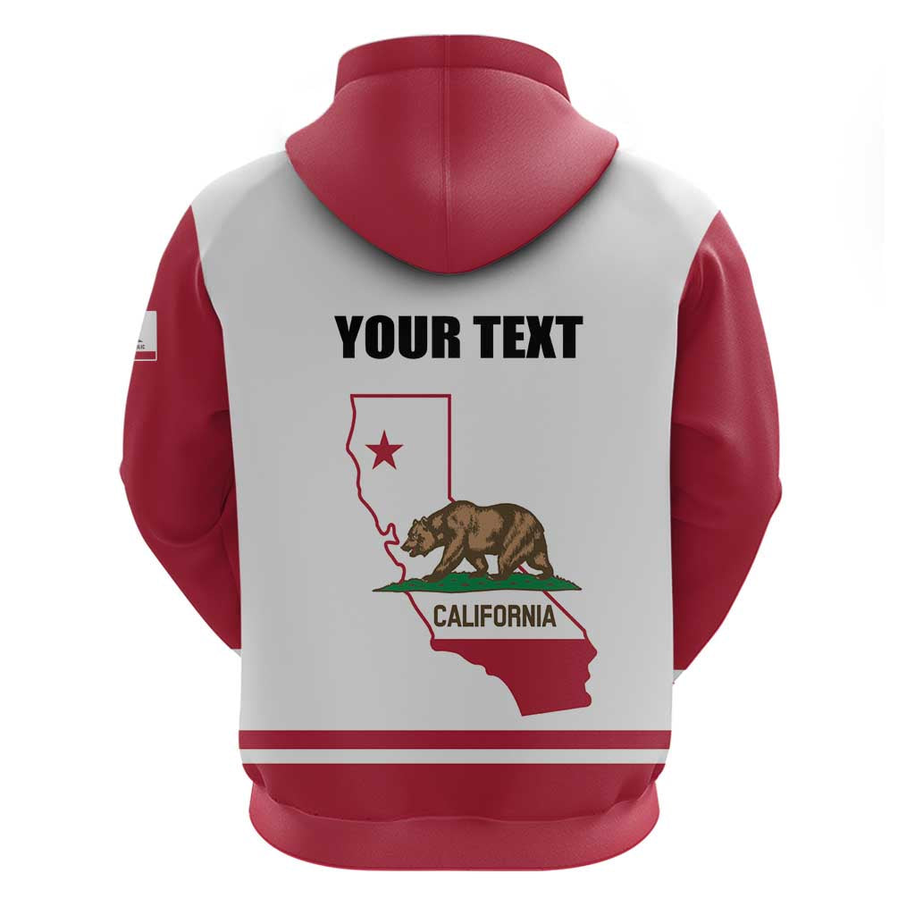 Personalized California Republic Hoodie Red Star The Bear Flag LT01