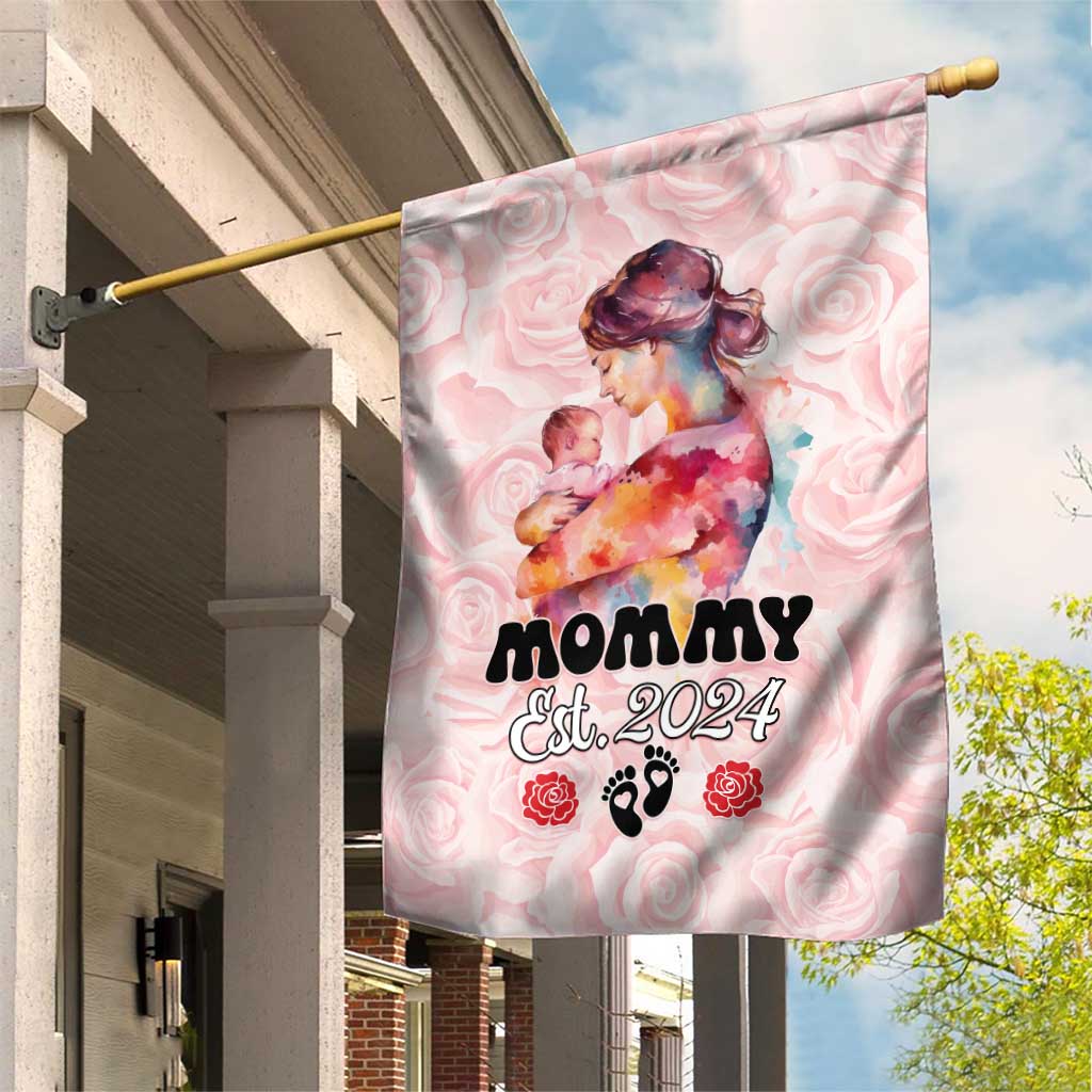Happy Mother Day Garden Flag Mommy Est 2024 LT01